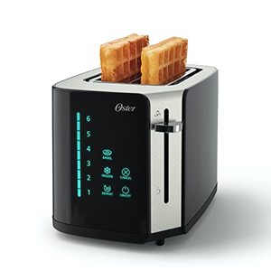 lot 52567 image: Oster 2-Slice Touchscreen Toaster, Stainless Steel