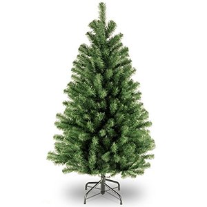 lot 52569 image: National Tree Company Artificial Full Christmas Tree, Green, North Valley Spruce,4Ft
