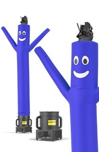 lot 52580 image: LookOurWay Air Dancer Inflatable Tube Man, Blue