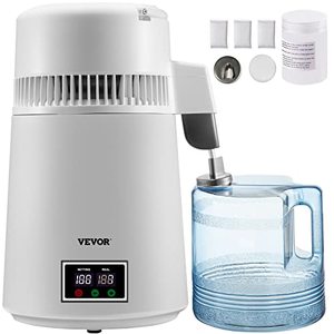 lot 52592 image: VEVOR Water Distiller, 1.1 Gal Distilled Water Maker, 4L Pure Water Distiller, White