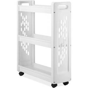 lot 52633 image: Whitmor 3-Tier Slim Laundry Cart
