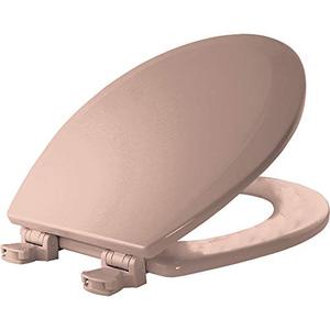 lot 52653 image: Bemis Toilet Seat with Easy Clean & Change Hinges, Round, Venetian Pink