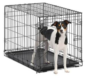 lot 52654 image: MidWest Single Door iCrate Metal Dog Crate, 30, For Medium size dogs