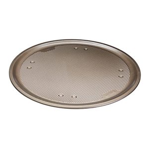 lot 52704 image: GoodCook Sweet Creations Nonstick Textured Pizza Pan, 16, Champagne Pewter