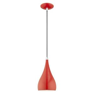lot 2584 image: Livex Lighting 41171 1 Light 6 Wide Mini Pendant