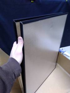 lot 2648 image: Set Of 2 Black Push On Edge Frames, 22x28 Inch