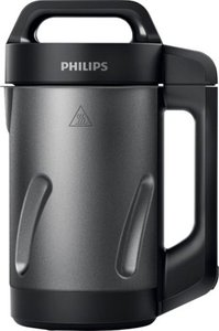 lot 2672 image: Philips Soup Maker - Black And Stainless Steel