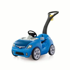 lot 2677 image: Step2 Whisper Ride II Kids Blue Ride On Push Car