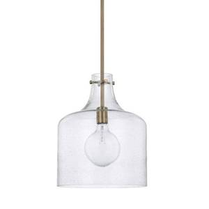 lot 2692 image: 1-Light Pendant- Retail$182.00