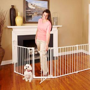 lot 2695 image: Toddleroo by North States 3-in-1 Metal Superyard, 12 Ft Baby Gate & Playard