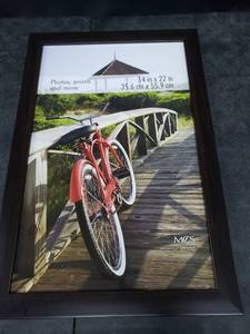 lot 2708 image: MCS Industries 14x22 Museum Poster Frame Espresso Woodgrain