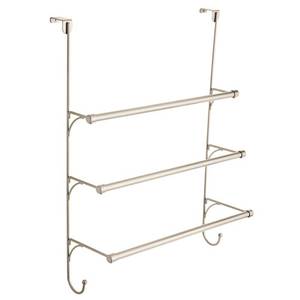 lot 2729 image: Franklin Brass Over-the-Door Triple Towel Rack with Hooks, Available in Multiple Colors