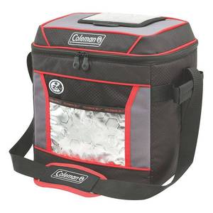 lot 2751 image: Coleman 30-Can Soft Cooler Bag Keeps Ice Up to 24 Hours