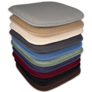 lot 2572 image: Set Of 2 16x16 Inch Chiar Cushions With Grip Bottoms
