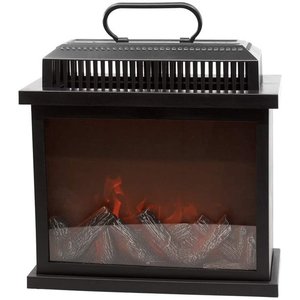 lot 2614 image: Kurt Adler 11-Inch Battery-Operated LED Fireplace Lantern