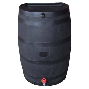 lot 2644 image: RTS Home Accents Rain Barrel, Black
