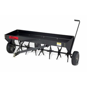 lot 2667 image: Brinly Tow Behind 48 Plug Aerator - Retail $319.00