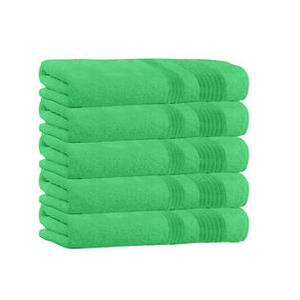 lot 2726 image: 100% Cotton 5-Piece Bath Towel Set - 54 L x 27 W