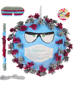 lot 2566 image: E&NJOY Corona Virus Pinatas Set