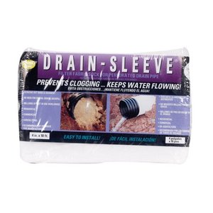 lot 69006 image: Drain Sleeve 4 in. Dia. x 10 ft. L Polyester Filter Fabric Sock