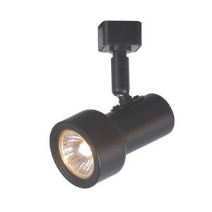 lot 69036 image: Hampton Bay 1-Light Black Mini-Step Linear Track Lighting Head