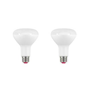 lot 69052 image: EcoSmart 65-Watt Equivalent BR30 Dimmable CEC Smart Wireless LED Light Bulb Tunable White (2-Pack)