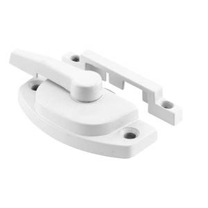 lot 69072 image: Lot of 4 Sash Lock, Diecast Construction, White, Used on Vertical and Horizontal Sliding Windows