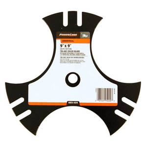 lot 69151 image: Powercare 9 in x 9 in. Universal Tri-Arc Edger Blade with 12 in. Connection