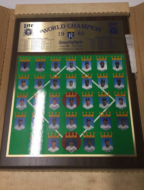 Official Kansas City Royals Plaques, Royals Collectible, Commemorative  Plaques