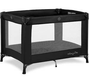 lot 8484 image: Dream On Me Nest Portable Play Yard With Carry Bag And Shoulder Strap, Black