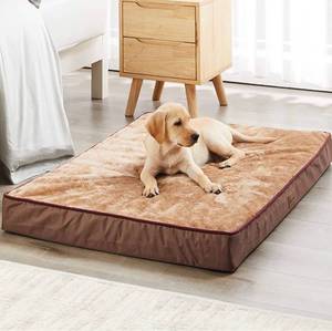 lot 8494 image: BFPETHOME Large Dog Bed for Large Dogs ,Egg Crate Foam Large Dog Mattress ,Orthopedic Dog Bed with Removable Washable and Wear Resistant Cover and Nonskid Bottom,Brown - Size XL(42x30x4)