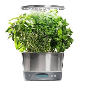 lot 20645 image: AeroGarden - Harvest Elite 360 - Stainless Steel