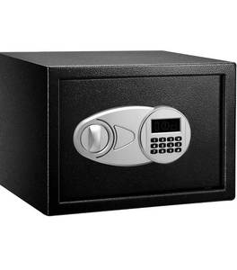lot 20688 image: Amazon Basics Steel Security Safe and Lock Box with Electronic Keypad - Secure Cash, Jewelry, ID Documents - 0.5 Cubic Feet,13.8 x 9.8 x 9.8 Inches