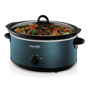 lot 2876 image: Crock-Pot SCV700-KT Deisgn to Shine 7QT Slow Cooker, Turquoise