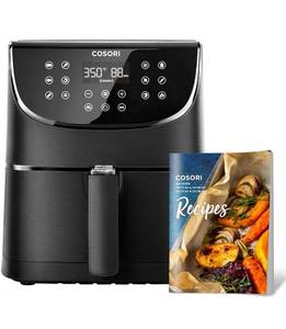 lot 2878 image: COSORI Air Fryer Oven Combo 5.8QT Max Xl Large Cooker (Cookbook with 100 Recipes), One-Touch Screen with 11 Precise Presets and Shake Reminder, Nonstick and Dishwasher-Safe Square Design Basket, Black
