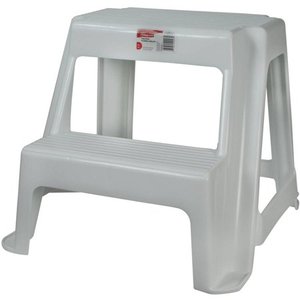 lot 2879 image: Rubbermaid FG420200WHT Roughneck Two-Step Step Stool