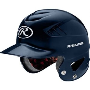 lot 2882 image: Rawlings Coolflo NOCSAE One-Size BaseballTballSoftball Batting Helmet, Navy Blue