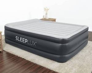 lot 2890 image: SleepLux Queen Air Mattress with Built-in AC Pump  22 Raised Inflatable Airbed