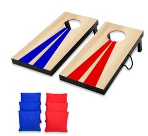 lot 2904 image: Portable Junior Size Cornhole Game Set with 6 Bean Bags - Great for All Ages