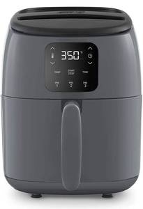 lot 2909 image: Dash Tasti-Crisp� Digital Air Fryer with AirCrisp� Technology, Custom Presets, Temperature Control, and Auto Shut Off Feature, 2.6 Quart - Cool Grey