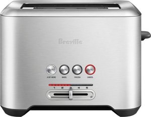 lot 9925 image: Breville - the Bit More 2-Slice Extra-Wide and Deep Slot Toaster - Stainless Steel