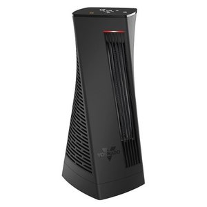 lot 9928 image: Vornado - Oscillating Tower Space Heater - Black