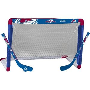 lot 9933 image: Franklin NHL Colorado Avalanche Mini Hockey Set