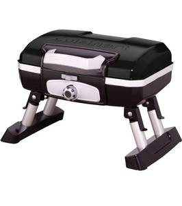 lot 8559 image: Cuisinart Portable Propane, Petit Gourmet Tabletop Gas Grill, Black - As Is