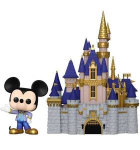 lot 8598 image: Funko Pop Town Walt Disney World 50th - Cinderella Castle with Mickey Mouse