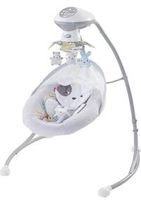 lot 8605 image: Fisher-Price Sweet Snugapuppy Swing, Dual Motion Baby Swing with Music, Sounds and Motorized Mobile