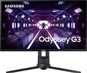 lot 1118 image: Samsung - Odyssey G3 27 Flat FHD 1ms AMD FreeSync Gaming Monitor - Black