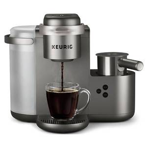 lot 1123 image: Keurig - K-Cafe Special Edition Single Serve K-Cup Pod Coffee Maker with Milk Frother - Nickel