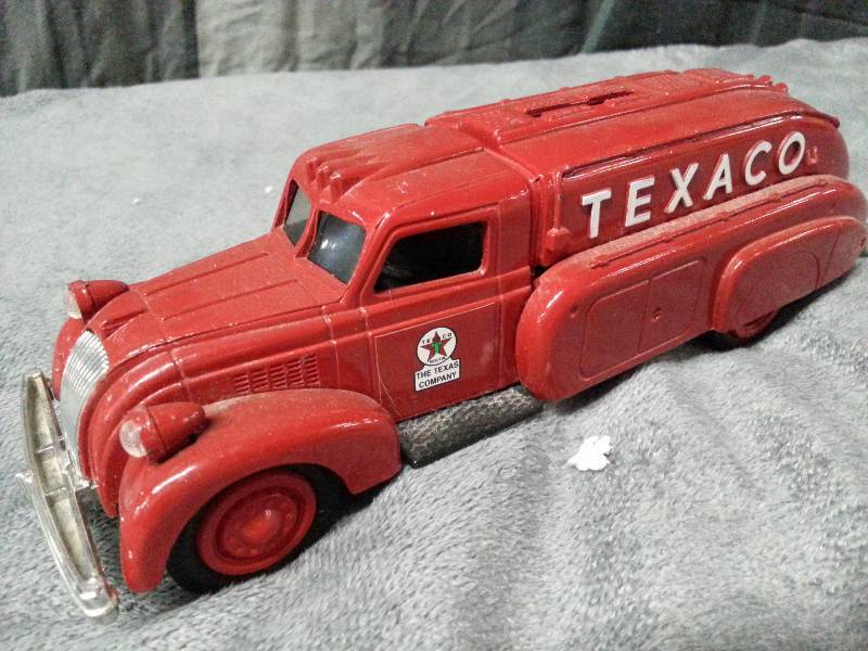 lot 1059 image: Ertl brand 39 Airflow Dodge replica tanker truck bank.  Christmas is coming soon