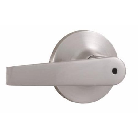 lot 2142 image: Weslock 00210WNWNFR20 Bristol Privacy Lock with Adjustable Latch and Full Lip Strike Satin Nickel Finish